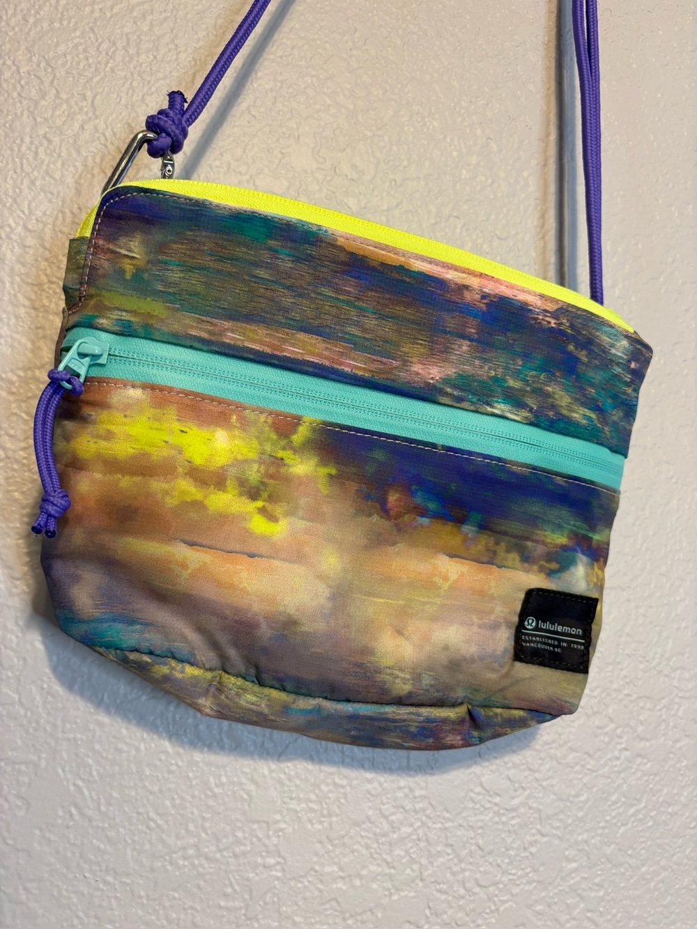 Lululemon Patch Logo Crossbody Tie Dye Nylon Bag 2.5L